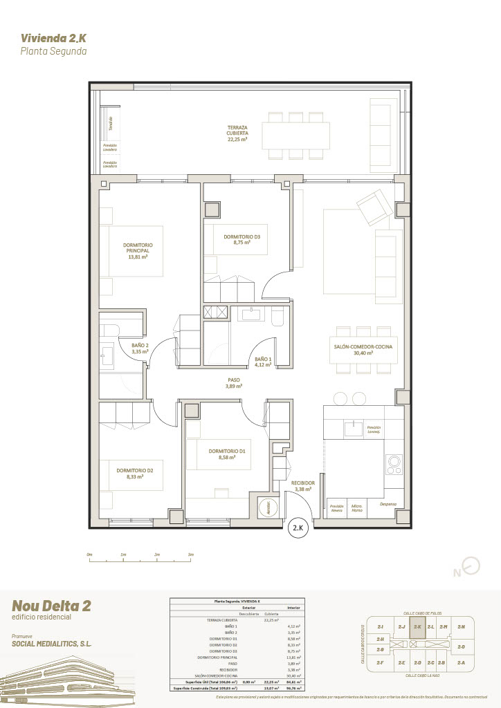 4 Habitaciones, 2º Planta, 2.K