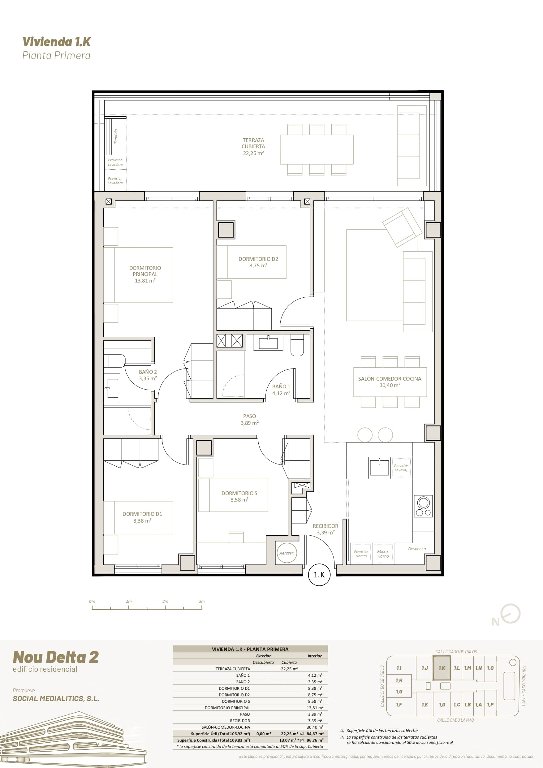 1 K - PRIMERA PLANTA - 4 HABITACIONES